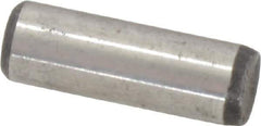 Value Collection - 1/4" Diam x 3/4" Pin Length Grade 8 Alloy Steel Standard Dowel Pin - C 50-58 Hardness, 12,800 Lb Breaking Strength, 1 Beveled & 1 Rounded End - Exact Tool & Supply