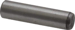 Value Collection - 1/4" Diam x 1" Pin Length Grade 8 Alloy Steel Standard Dowel Pin - C 50-58 Hardness, 12,800 Lb Breaking Strength, 1 Beveled & 1 Rounded End - Exact Tool & Supply