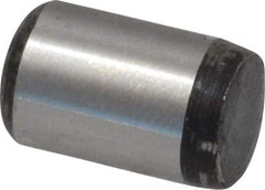 Value Collection - 5/16" Diam x 1/2" Pin Length Grade 8 Alloy Steel Standard Dowel Pin - C 50-58 Hardness, 20,000 Lb Breaking Strength, 1 Beveled & 1 Rounded End - Exact Tool & Supply