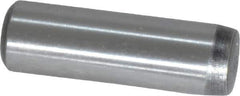 Value Collection - 5/16" Diam x 1" Pin Length Grade 8 Alloy Steel Standard Dowel Pin - C 50-58 Hardness, 20,000 Lb Breaking Strength, 1 Beveled & 1 Rounded End - Exact Tool & Supply