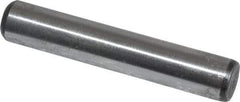 Value Collection - 5/16" Diam x 1-3/4" Pin Length Grade 8 Alloy Steel Standard Dowel Pin - C 50-58 Hardness, 20,000 Lb Breaking Strength, 1 Beveled & 1 Rounded End - Exact Tool & Supply