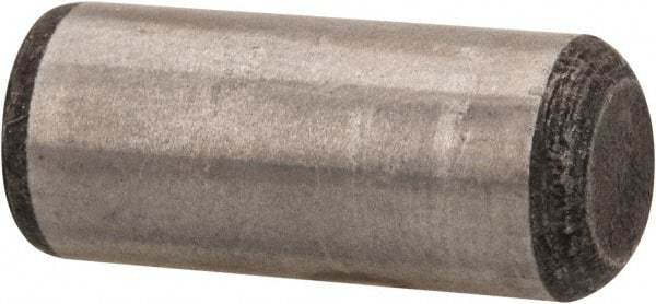 Value Collection - 3/8" Diam x 7/8" Pin Length Grade 8 Alloy Steel Standard Dowel Pin - C 50-58 Hardness, 28,700 Lb Breaking Strength, 1 Beveled & 1 Rounded End - Exact Tool & Supply