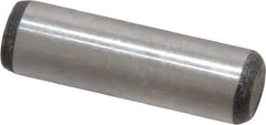 Value Collection - 3/8" Diam x 1-1/4" Pin Length Grade 8 Alloy Steel Standard Dowel Pin - C 50-58 Hardness, 28,700 Lb Breaking Strength, 1 Beveled & 1 Rounded End - Exact Tool & Supply