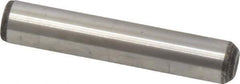 Value Collection - 3/8" Diam x 2" Pin Length Grade 8 Alloy Steel Standard Dowel Pin - C 50-58 Hardness, 28,700 Lb Breaking Strength, 1 Beveled & 1 Rounded End - Exact Tool & Supply
