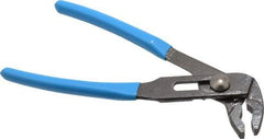Channellock - 6-1/2" OAL, 1-1/16" Max Capacity, 1-1/16" Jaw Length, 5 Position Tongue & Groove Pliers - V-Jaws, Griplock Head, Plastic Dipped Handles - Exact Tool & Supply