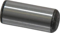 Value Collection - 7/16" Diam x 1" Pin Length Grade 8 Alloy Steel Standard Dowel Pin - C 50-58 Hardness, 39,100 Lb Breaking Strength, 1 Beveled & 1 Rounded End - Exact Tool & Supply