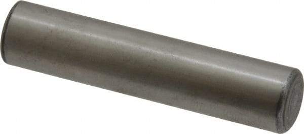 Value Collection - 7/16" Diam x 2" Pin Length Grade 8 Alloy Steel Standard Dowel Pin - C 50-58 Hardness, 39,100 Lb Breaking Strength, 1 Beveled & 1 Rounded End - Exact Tool & Supply