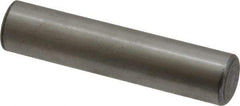 Value Collection - 7/16" Diam x 2" Pin Length Grade 8 Alloy Steel Standard Dowel Pin - C 50-58 Hardness, 39,100 Lb Breaking Strength, 1 Beveled & 1 Rounded End - Exact Tool & Supply
