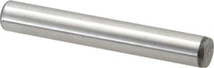 Value Collection - 7/16" Diam x 3" Pin Length Grade 8 Alloy Steel Standard Dowel Pin - C 50-58 Hardness, 39,100 Lb Breaking Strength, 1 Beveled & 1 Rounded End - Exact Tool & Supply