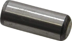 Value Collection - 1/2" Diam x 1-1/4" Pin Length Grade 8 Alloy Steel Standard Dowel Pin - C 50-58 Hardness, 51,000 Lb Breaking Strength, 1 Beveled & 1 Rounded End - Exact Tool & Supply