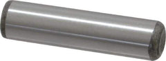 Value Collection - 1/2" Diam x 2" Pin Length Grade 8 Alloy Steel Standard Dowel Pin - C 50-58 Hardness, 51,000 Lb Breaking Strength, 1 Beveled & 1 Rounded End - Exact Tool & Supply