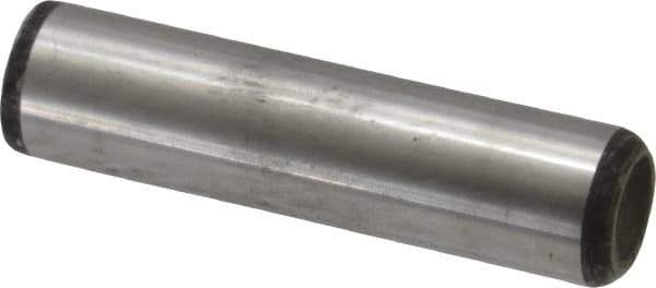 Value Collection - 5/8" Diam x 2-1/2" Pin Length Grade 8 Alloy Steel Standard Dowel Pin - C 50-58 Hardness, 79,800 Lb Breaking Strength, 1 Beveled & 1 Rounded End - Exact Tool & Supply
