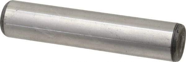 Value Collection - 5/8" Diam x 3" Pin Length Grade 8 Alloy Steel Standard Dowel Pin - C 50-58 Hardness, 79,800 Lb Breaking Strength, 1 Beveled & 1 Rounded End - Exact Tool & Supply