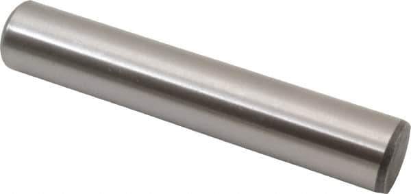 Value Collection - 5/8" Diam x 3-1/2" Pin Length Grade 8 Alloy Steel Standard Dowel Pin - C 50-58 Hardness, 79,800 Lb Breaking Strength, 1 Beveled & 1 Rounded End - Exact Tool & Supply