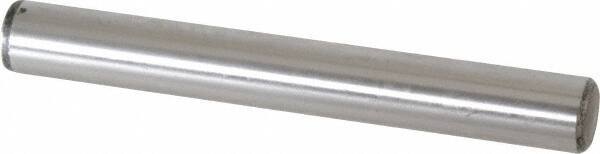 Value Collection - 5/8" Diam x 5" Pin Length Grade 8 Alloy Steel Standard Dowel Pin - C 50-58 Hardness, 79,800 Lb Breaking Strength, 1 Beveled & 1 Rounded End - Exact Tool & Supply