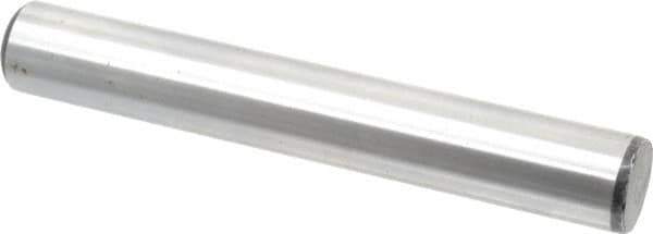 Value Collection - 7/8" Diam x 6" Pin Length Grade 8 Alloy Steel Standard Dowel Pin - C 50-58 Hardness, 156,000 Lb Breaking Strength, 1 Beveled & 1 Rounded End - Exact Tool & Supply