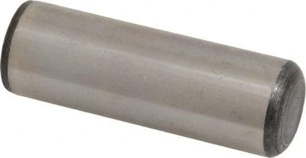 Value Collection - 1" Diam x 3" Pin Length Grade 8 Alloy Steel Standard Dowel Pin - C 50-58 Hardness, 204,000 Lb Breaking Strength, 1 Beveled & 1 Rounded End - Exact Tool & Supply