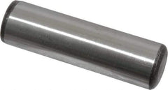 Value Collection - 1" Diam x 3-1/2" Pin Length Grade 8 Alloy Steel Standard Dowel Pin - C 50-58 Hardness, 204,000 Lb Breaking Strength, 1 Beveled & 1 Rounded End - Exact Tool & Supply