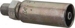 Eaton - 1/8-27 NPT Straight Hydraulic Hose Fitting - 1/4" Hose Diam - Exact Tool & Supply