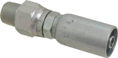 Eaton - 3/8-18 Thread Straight Hydraulic Hose Fitting - 3/8" Hose Diam - Exact Tool & Supply