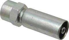Eaton - 1/4-18 Thread Straight Hydraulic Hose Fitting - 1/4" Hose Diam - Exact Tool & Supply