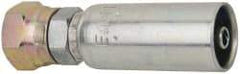Eaton - 1/4-18 Thread Straight Hydraulic Hose Fitting - 1/4" Hose Diam - Exact Tool & Supply
