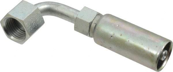 Eaton - 9/16-18 Thread Hydraulic Hose Elbow - 1/4" Hose Diam - Exact Tool & Supply