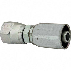 Eaton - 9/16-18 SAE Straight Hydraulic Hose Fitting - 3/8" Hose Diam - Exact Tool & Supply