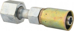Eaton - 11/16-16 Thread Straight Hydraulic Hose Fitting - 3/8" Hose Diam - Exact Tool & Supply