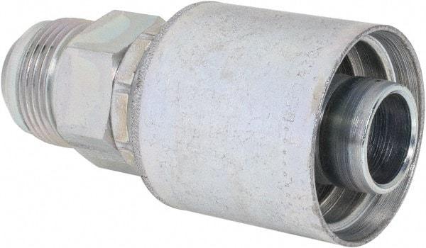 Eaton - 1 - 5/16-12 SAE Straight Hydraulic Hose Fitting - 1" Hose Diam - Exact Tool & Supply