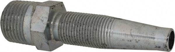 Eaton - 3/8-18 Thread Straight Hydraulic Hose Fitting - 3/8" Hose Diam - Exact Tool & Supply
