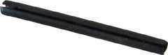 Made in USA - 1/16" Diam x 3/4" Long Slotted Spring Pin - Grade 1070-1090 Alloy Steel, Black Oxide Finish - Exact Tool & Supply