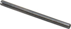 Made in USA - 1/16" Diam x 7/8" Long Slotted Spring Pin - Grade 1070-1090 Alloy Steel, Black Oxide Finish - Exact Tool & Supply
