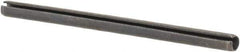 Made in USA - 1/16" Diam x 1" Long Slotted Spring Pin - Grade 1070-1090 Alloy Steel, Black Oxide Finish - Exact Tool & Supply