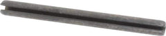 Made in USA - 1/8" Diam x 1-3/8" Long Slotted Spring Pin - Grade 1070-1090 Alloy Steel, Black Oxide Finish - Exact Tool & Supply