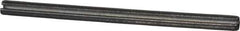 Made in USA - 1/8" Diam x 2" Long Slotted Spring Pin - Grade 1070-1090 Alloy Steel, Black Oxide Finish - Exact Tool & Supply