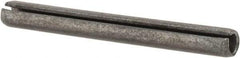 Made in USA - 3/16" Diam x 1-3/4" Long Slotted Spring Pin - Grade 1070-1090 Alloy Steel, Black Oxide Finish - Exact Tool & Supply
