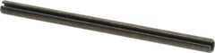 Made in USA - 3/16" Diam x 3" Long Slotted Spring Pin - Grade 1070-1090 Alloy Steel, Black Oxide Finish - Exact Tool & Supply