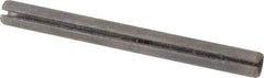 Made in USA - 1/4" Diam x 2-3/4" Long Slotted Spring Pin - Grade 1070-1090 Alloy Steel, Black Oxide Finish - Exact Tool & Supply