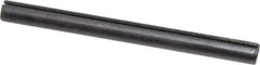 Made in USA - 1/4" Diam x 3" Long Slotted Spring Pin - Grade 1070-1090 Alloy Steel, Black Oxide Finish - Exact Tool & Supply