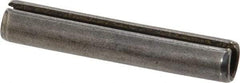Made in USA - 5/16" Diam x 1-3/4" Long Slotted Spring Pin - Grade 1070-1090 Alloy Steel, Black Oxide Finish - Exact Tool & Supply