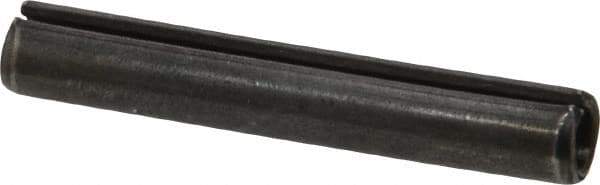 Made in USA - 5/16" Diam x 2" Long Slotted Spring Pin - Grade 1070-1090 Alloy Steel, Black Oxide Finish - Exact Tool & Supply