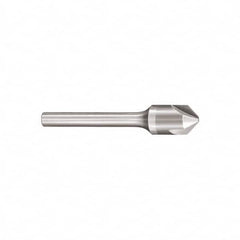 SGS - 1" Head Diam, 1/2" Shank Diam, 3 Flute 90° Solid Carbide Countersink - Exact Tool & Supply