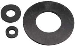 Made in USA - 3/4" Screw, Grade 60 Neoprene Standard Flat Washer - 0.74" ID x 1-1/2" OD, 0.108" Thick, Plain Finish - Exact Tool & Supply