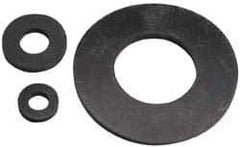 Made in USA - #12 Screw, Grade 60 Neoprene Standard Flat Washer - 0.195" ID x 7/16" OD, 0.108" Thick, Plain Finish - Exact Tool & Supply