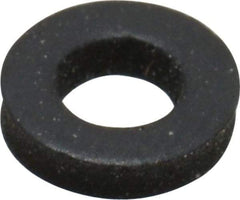 Made in USA - #6 Screw, Grade 60 Neoprene Standard Flat Washer - 0.12" ID x 1/4" OD, 0.077" Thick, Plain Finish - Exact Tool & Supply