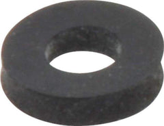Made in USA - #10 Screw, Grade 60 Neoprene Standard Flat Washer - 0.17" ID x 3/8" OD, 0.108" Thick, Plain Finish - Exact Tool & Supply