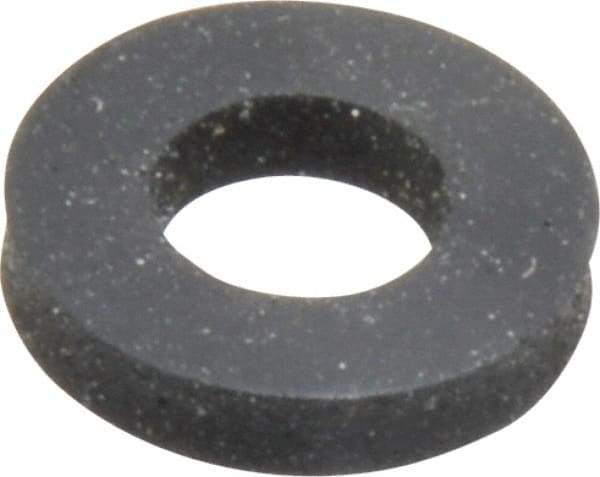 Made in USA - 1/4" Screw, Grade 60 Neoprene Standard Flat Washer - 0.23" ID x 1/2" OD, 0.108" Thick, Plain Finish - Exact Tool & Supply