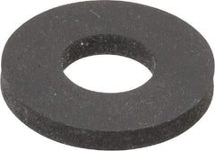Made in USA - 3/8" Screw, Grade 60 Neoprene Standard Flat Washer - 0.355" ID x 0.813" OD, 0.108" Thick, Plain Finish - Exact Tool & Supply