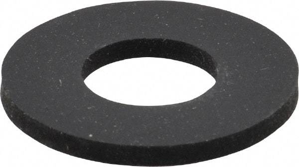 Made in USA - 1/2" Screw, Grade 60 Neoprene Standard Flat Washer - 0.49" ID x 1.063" OD, 0.108" Thick, Plain Finish - Exact Tool & Supply